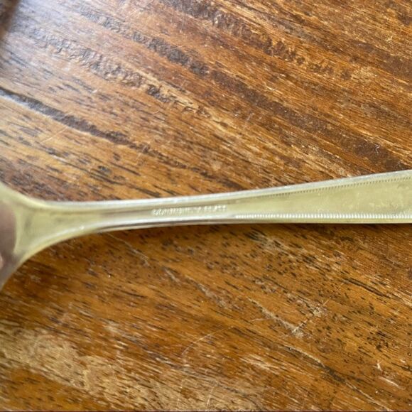 Antique 1921 Oneida Community Plate Grosvenor Salad Forks Set of 4 With Monogram - Picture 7 of 8